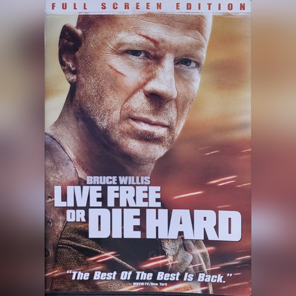 Live Free or Die Hard DVD Full Screen movie EUC